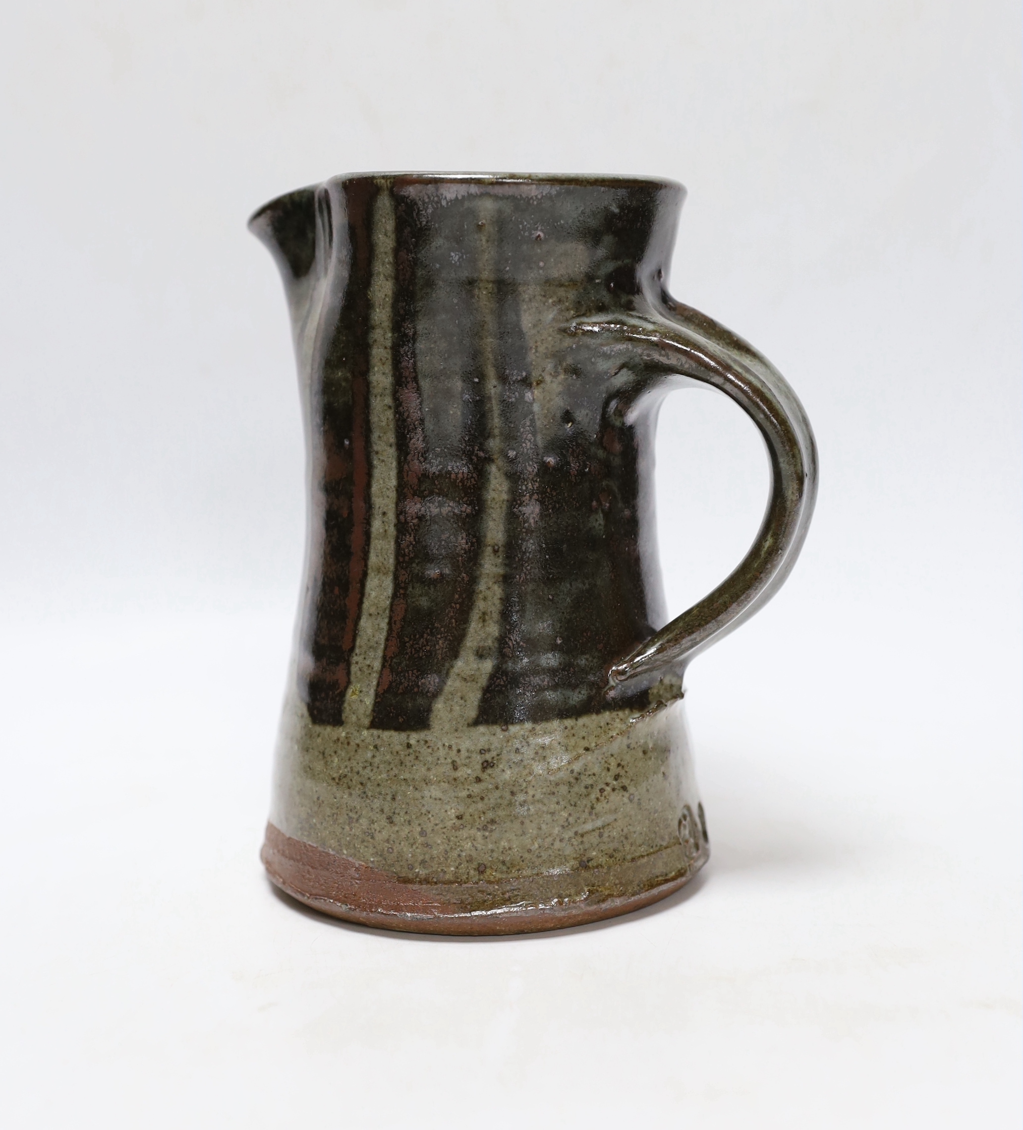 A David Leach Studio jug, 17cm